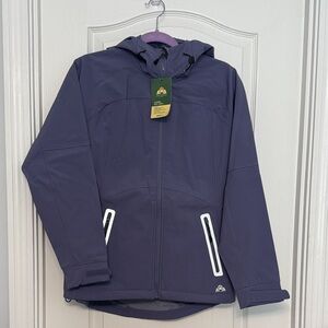 EMS Clipper Soft Shell Hooded Jacket in Purple